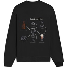 The Lucid Lab Irish Coffee Oversize Sweatshirt - Siyah