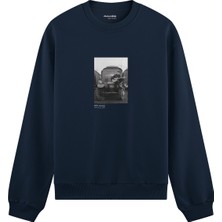 The Lucid Lab John Lennon Hamburg 1985 Oversize Sweatshirt - Lacivert