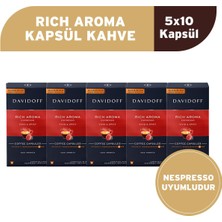 Tchibo Davidoff Rich Aroma Espresso Kapsül Kahve 5X10 Adet - Nespesso Uyumludur