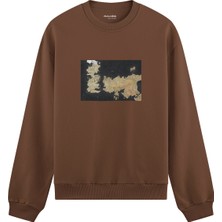 The Lucid Lab Game Of Thrones Map Oversize Sweatshirt - Kahverengi