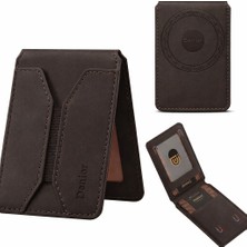 Alstrap iPhone 12 13 14 15 16 17 Uyumlu Manyetik Kartlık Pu Deri Ince Tasarım 5 Kart Kapasite
