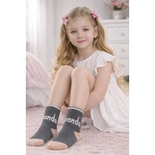 Gigi Giyim Yazı Detaylı Kız Çocuk Soket Çorap