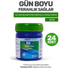 Aqua Touch (24 Adet) Wx Viks Buhar Etkili Mentollü Masaj Kremi Body Care 38 gr | Vicks, Okaliptüslü , Vikis