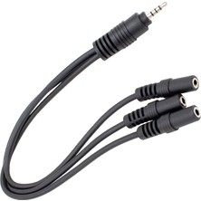 Powermaster Kulaklık Mikrofon Çoklayıcı 3 Port 3.5 Mm Splitter Çevirici Dönüştürücü Adaptör PM-4871