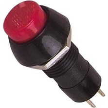 Intercom IC-191 Kırmızı 2 Pin Basmalı On-Off Anahtar Buton 10mm