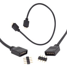 Powermaster Rgb LED Bağlantı Erkek-Dişi Jumperlı 4 Pın Kablo