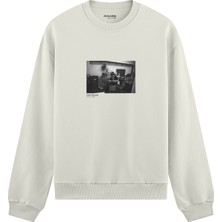 The Lucid Lab Keith Richards Boston 1975 Oversize Sweatshirt - Beyaz