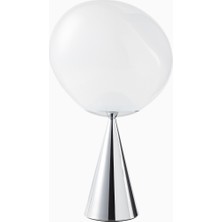 Tom Dixon Melt Fat LED Paslanmaz Çelik, Gümüş Dekoratif Masa Lambası