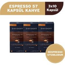 Tchibo Davidoff Espresso 57 Ristretto Kapsül Kahve 3X10 Adet - Nespesso Uyumludur