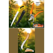 Normadia Ç Castle CST-16X Budama Makası, Testeresi ve Aşı Çakısı 3'lü Set