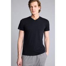 DeFacto Slim Fit V Yaka Tişört L4884AZ26SP