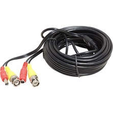 Powermaster Bnc-Bnc Kablo+Power Kablo Dişi-Erkek Jacklı 10 Metre