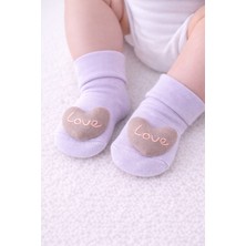 Greenmoon Figürlü Bebek Çorap %100 Pamuk Kaydırmaz Taban