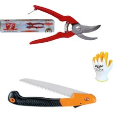 Normadia Paslanmaz Bağ Makası ve Ağaç Budama Testeresi, Katlanır, Usta Eldiveni