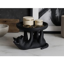 Kedi Figürlü Masaüstü Takı ve Aksesuar Tutucu