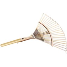 Normadia Çim ve Yaprak Toplayıcı, Ayarlı Ahşap Saplı, Dayanıklı Metal Tırmık