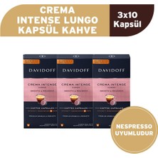 Tchibo Davidoff Crema Intense Lungo Kapsül Kahve 3X10 Adet - Nespesso Uyumludur
