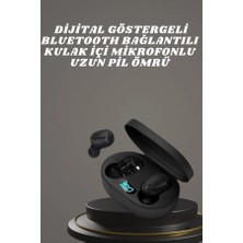Indispensablely Kulaklık Dijital Göstergeli Bluetooth Bağlantılı Kablosuz Kulak Içi Mikrofonlu Dokunmatik Kontrol