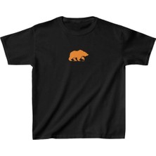 Indispensablely Uni̇sex Çocuk Baskili T-Shi̇rt - Si̇yah