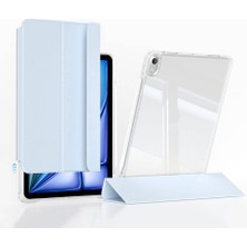 iPad Air 11 2025 M3 Kılıf Magnetik Ayrılabilen Airbagli Gzst Sliding Tablet Kılıfı - Mavi Açık