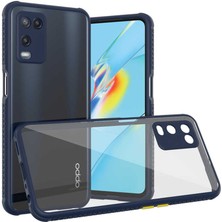 Giz Story Oppo A54 4g Kılıf ​​gzst Kaff Kapak-Lacivert