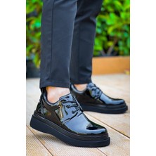 Indispensablely Kb-X3 Kuback Si̇yah Rugan Si̇yah Taban Bağcikli Günlük Erkek Ayakkabi