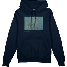 The Lucid Lab Almond Blossoms Oversize Hoodie - Lacivert