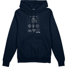 The Lucid Lab Arc Reactor Oversize Hoodie - Lacivert