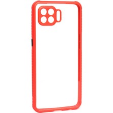Giz Story Oppo Reno 4 Lite Kılıf ​​gzst Kaff Kapak-Kırmızı