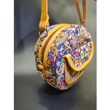 Elizi By Sevim Etnik Esintili Yuvarlak Bohem Omuz ve Çapraz Çanta