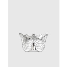 İLVİ Brina Taşlı Gümüş Renk Kadın El Çantası