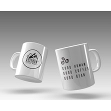 Coffee Works Kahve Kupası Beyaz Bardak 2 Adet (COFFEE MUG WHİTE CERAMİC CUP 370 ML)
