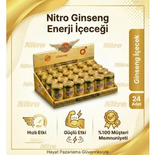 Nitro Max Ginseng +18 Performans Enerji Içeceği - 24'lü Mega Fırsat Paketi (Gizli Gönderim)