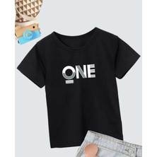 Indispensablely Erkek Çocuk Baskili T-Shi̇rt - Si̇yah