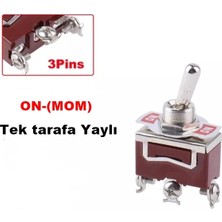 Maroces MR-153A 12MM Toggle Swıtch Büyük Boy On-(Mom) 3 Bacaklı vidalı Tek Tarafa Yaylı