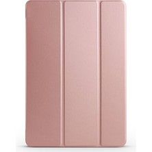 Galaxy Tab S9 Plus  Uyumlu Gzst Smart Cover Standlı 1-1 Kılıf-Rose Gold