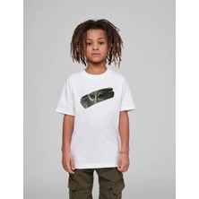 Indispensablely Çocuk Uni̇sex Baskili T-Shi̇rt - Beyaz