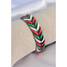 Indispensablely Karişik Renk Ipli̇ Deri̇ Erkek Bi̇lekli̇k