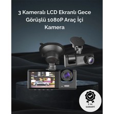 Indispensablely 1. 3 Kameralı Full Hd Araç Kamerası – Ön, Iç ve Arka Görüş Ile Kapsama