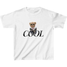 Indispensablely Uni̇sex Çocuk Baskili T-Shi̇rt - Beyaz