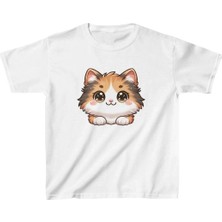 Indispensablely Uni̇sex Çocuk Baskili T-Shi̇rt - Beyaz