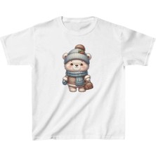 Indispensablely Uni̇sex Çocuk Baskili T-Shi̇rt - Beyaz