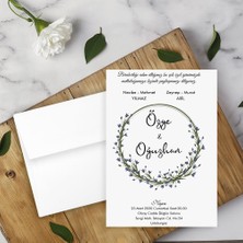 Seyhan Davetiye Beyaz Zarflı Davetiye Düğün - Nişan - Kına - Nikah (500ADET)