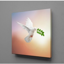 Technopa BEYAZ GÜVERCİN KANVAS TABLO - 40x40cm