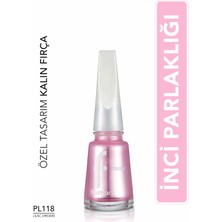 Flormar Pearly Yarı Transparan & Parlak Bitişli Sedefli Oje (PL118 Lilac Dreams) 8682536109857