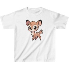 Indispensablely Uni̇sex Çocuk Baskili T-Shi̇rt - Beyaz