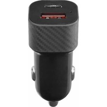 Indispensablely Araç Içi Hızlı Şarj Soketi 38W Oto Çakmaklık Type-C Araba Çakmaklık