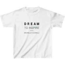 Indispensablely Uni̇sex Çocuk Baskili T-Shi̇rt - Beyaz