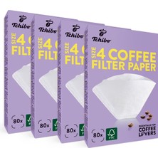  4 x 80 Adet Filtre Kahve Kağıdı
