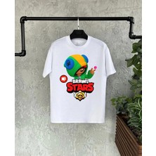 Indispensablely Uni̇sex Baskili Kisa Kol Çocuk T-Shi̇rt - Beyaz